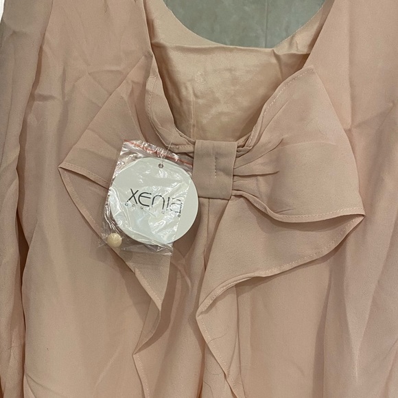 Xenia Boutique Open Shoulder Bow Back Dress - Picture 3 of 3